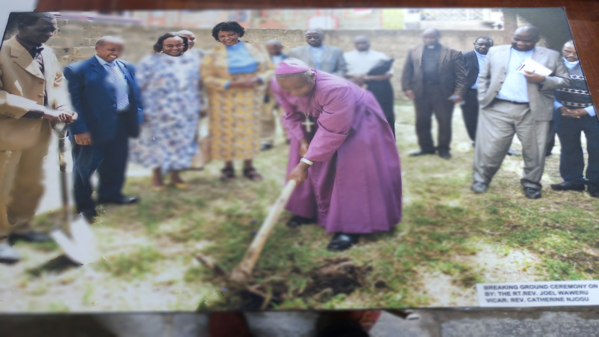 Ground Breaking By Rt. Rev Joel Waweru
